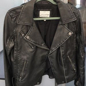 LUCKY BRAND vintage feel leather jacket